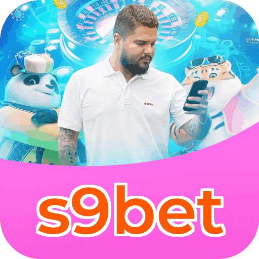 Interface do aplicativo s9bet mostrando jogos disponíveis no iOS e Android